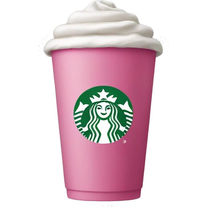 Pink Starbucks  emoji
