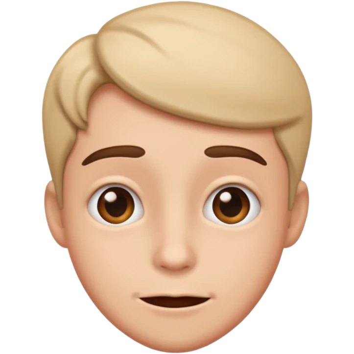 A funny romantic looking  emoji