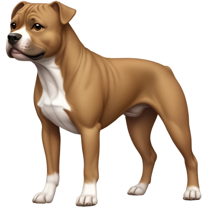 Total Light Brown Staffordshire bull terrier emoji