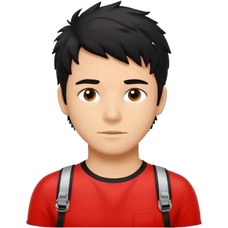 Lifeguard Teenager with Black messy hair  emoji