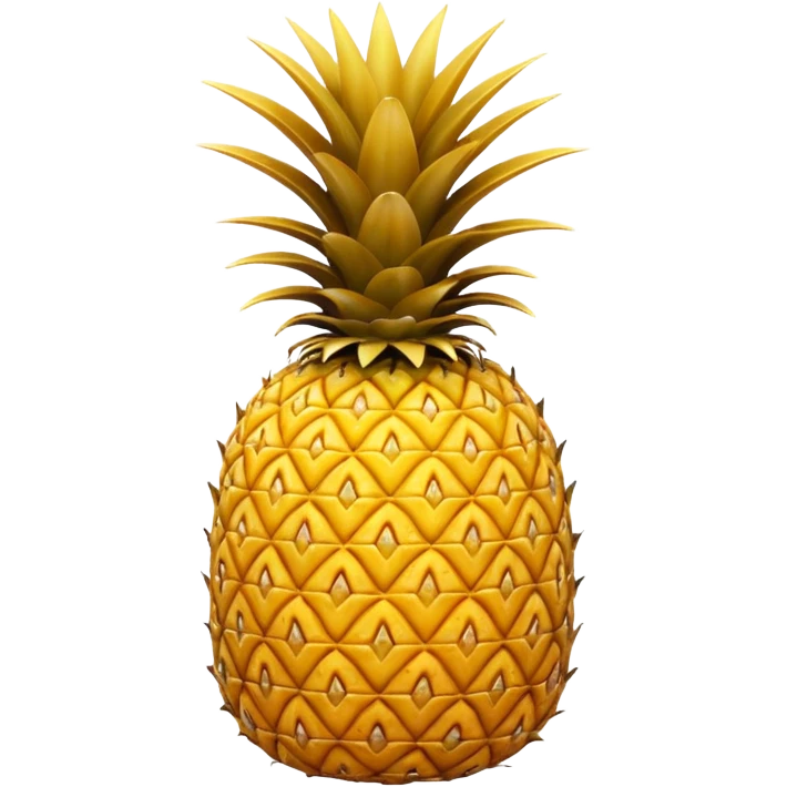 Upside down pineapple with no background.  Flip the pineapple upsided emoji