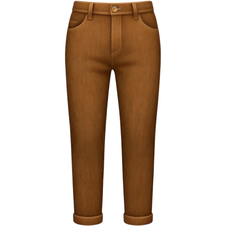 Patterned Corduroy texture ridges pants emoji
