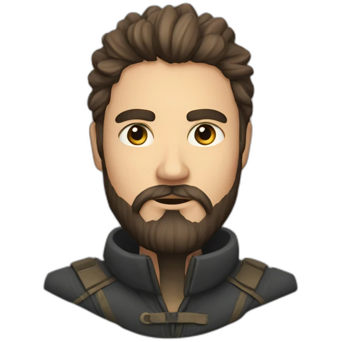 Janibek Maxatov with beard emoji