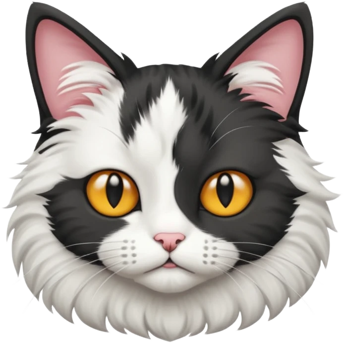 Black and White House cat emoji