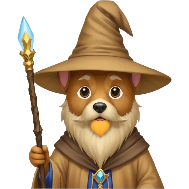 Dog wizard emoji
