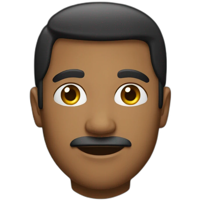 A man he's name is "ibrahim", and he look her iphone emoji