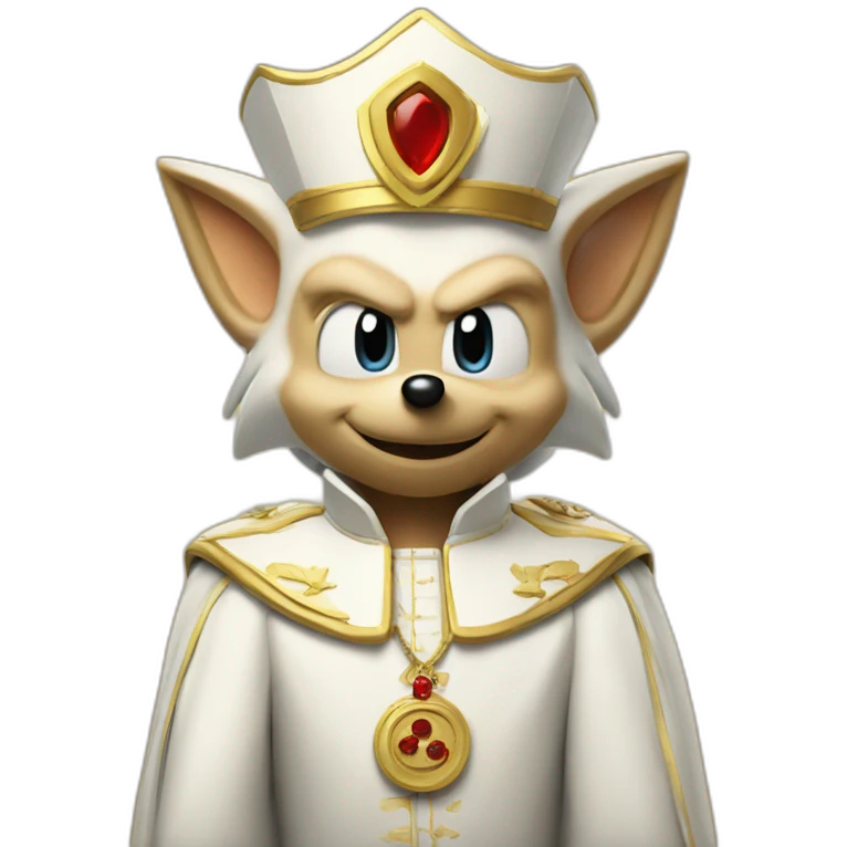 Sonic the hedgehog pope emoji