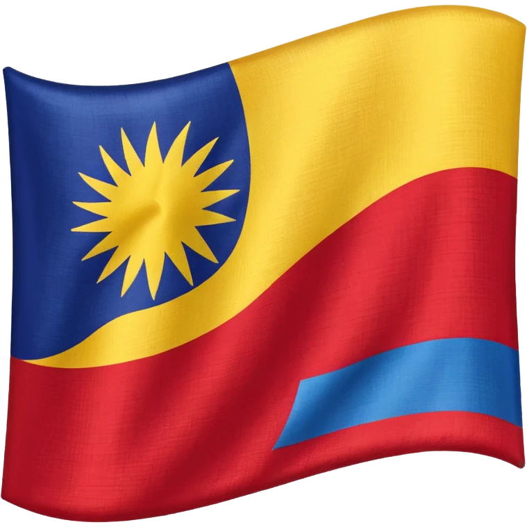 The flag of melaka from malaysia emoji