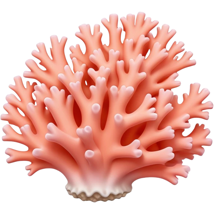  Very light soft pink coral emoji