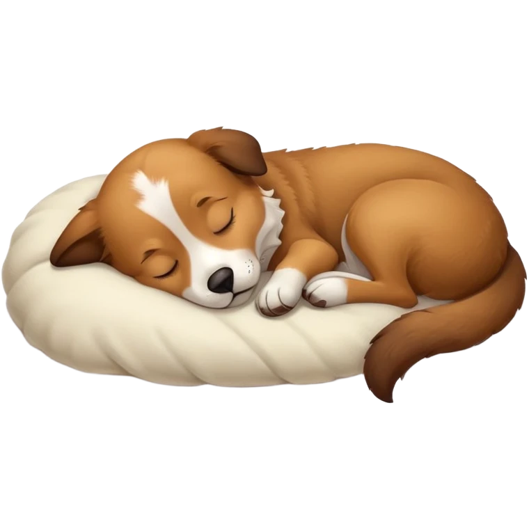 Dog sleeping emoji
