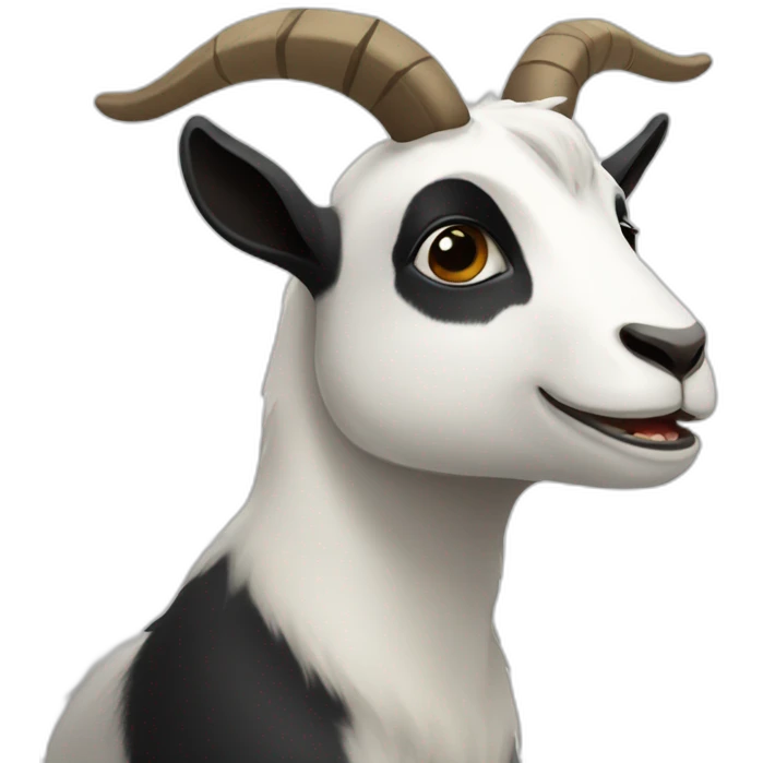 Goat + panda emoji