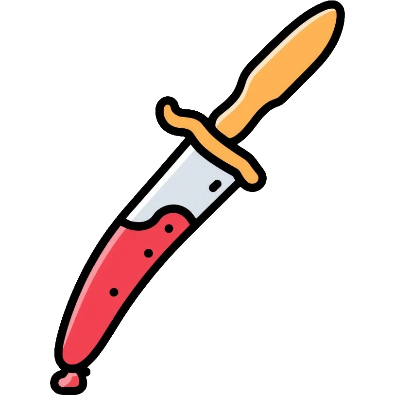 knife with blood emoji