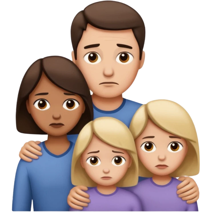 sad family  emoji