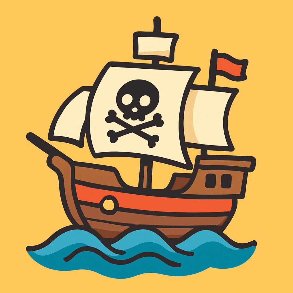 pirate ship emoji