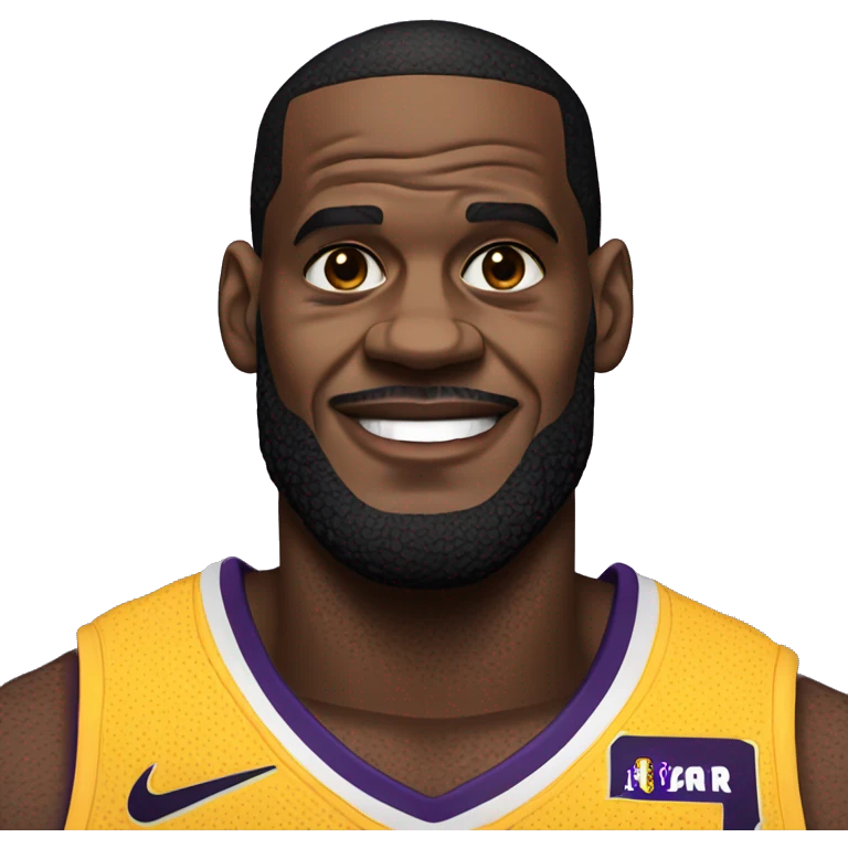 Lebron James in a laker jersey emoji