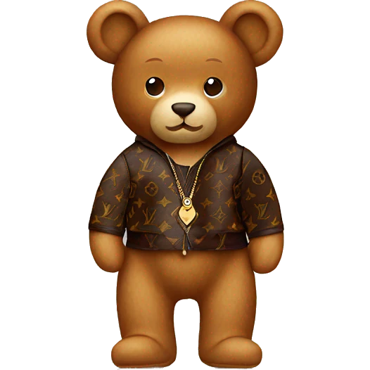 Louis Vuitton Teddy emoji