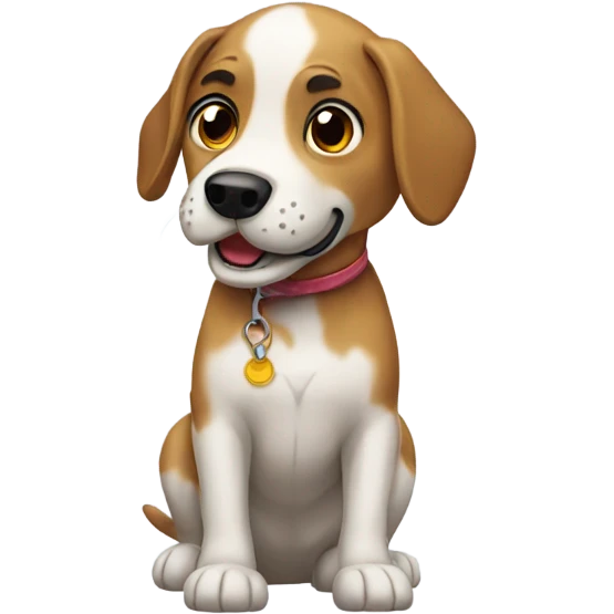 Perro saltando  emoji