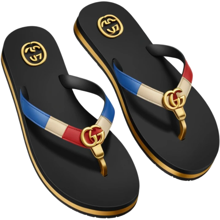 gucci flip flops emoji