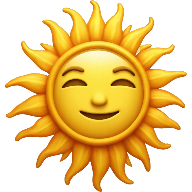 Sun emoji