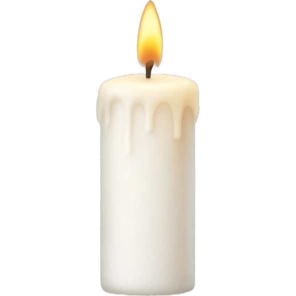 White candle emoji