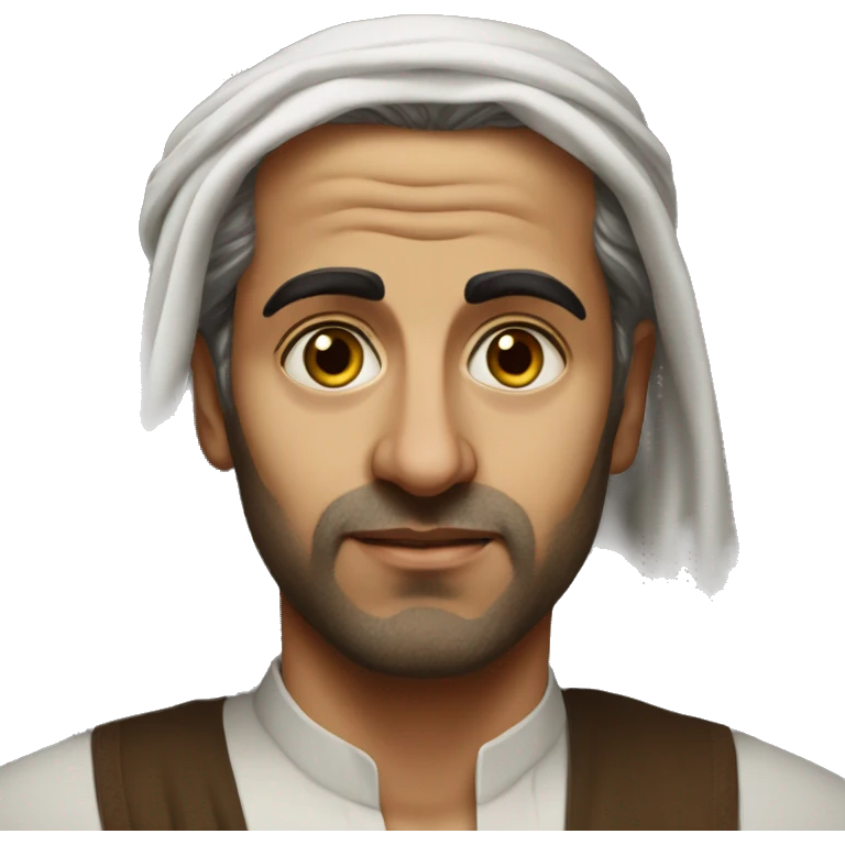 photorealistic Faisal of Saudi Arabia serious emoji