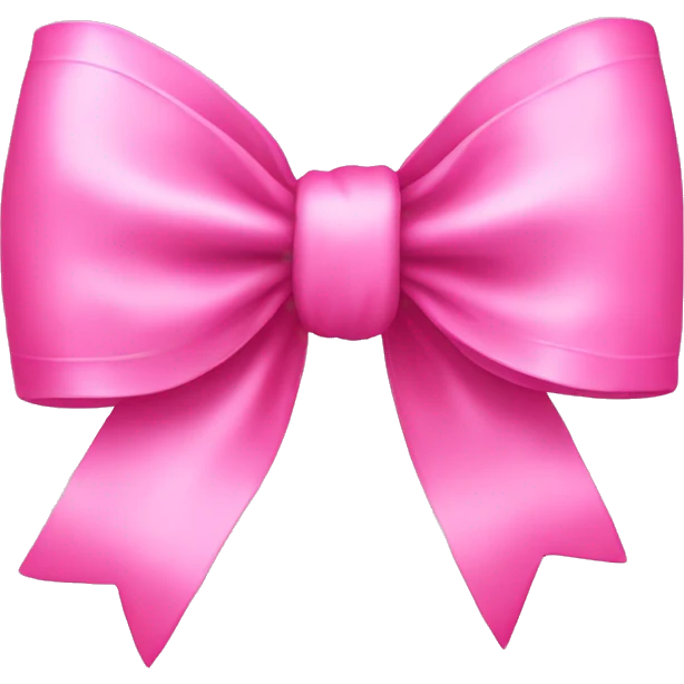 Pink bow emoji