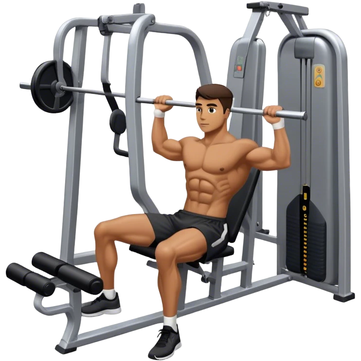 athlete using abductor-machine gym emoji