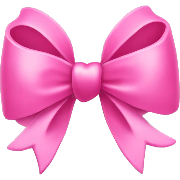 pink  bow whit heart emoji
