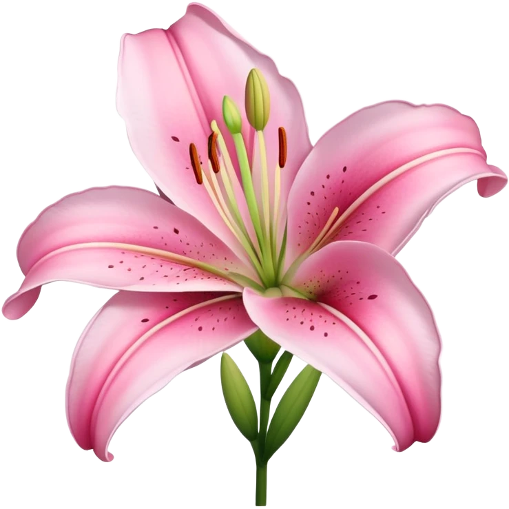 pink lily flower  emoji