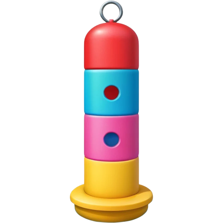 colorful pool green yellow red blue pink buoy emoji