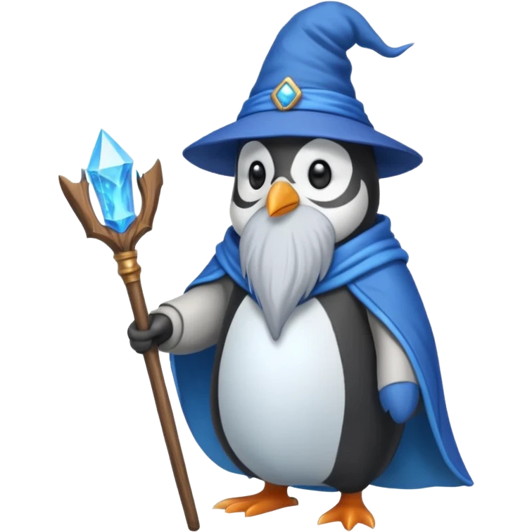 Penguin Wizard emoji