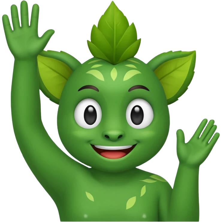 Korogu waving, no text emoji