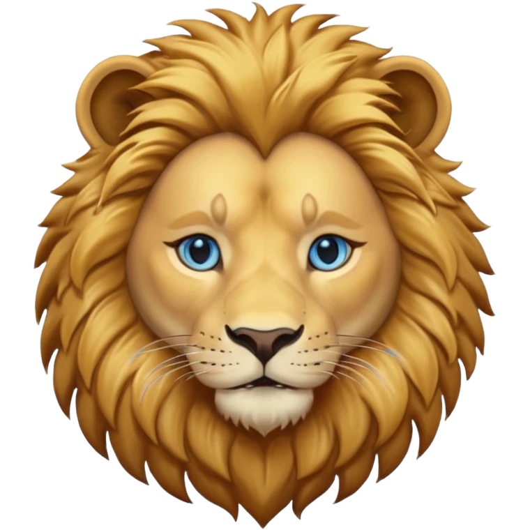 Lion blue eyes  emoji