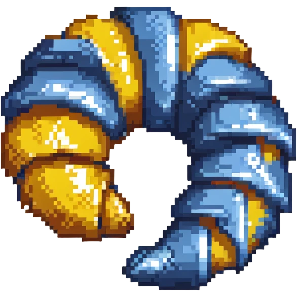 blue Danish croissant emoji