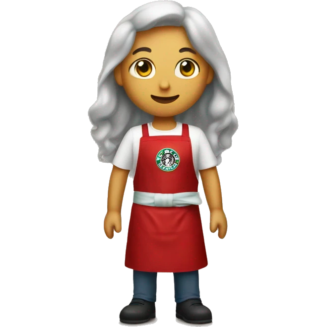 Starbucks Red Apron HELLO emoji