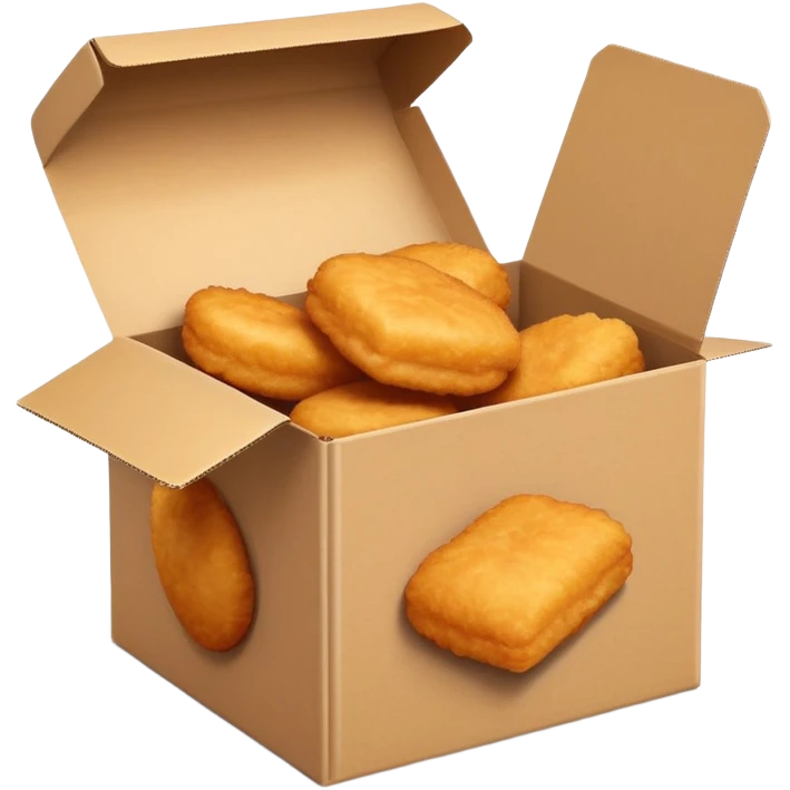Chicken McNuggets in a box emoji