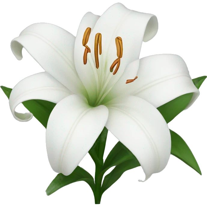 White lilies  emoji