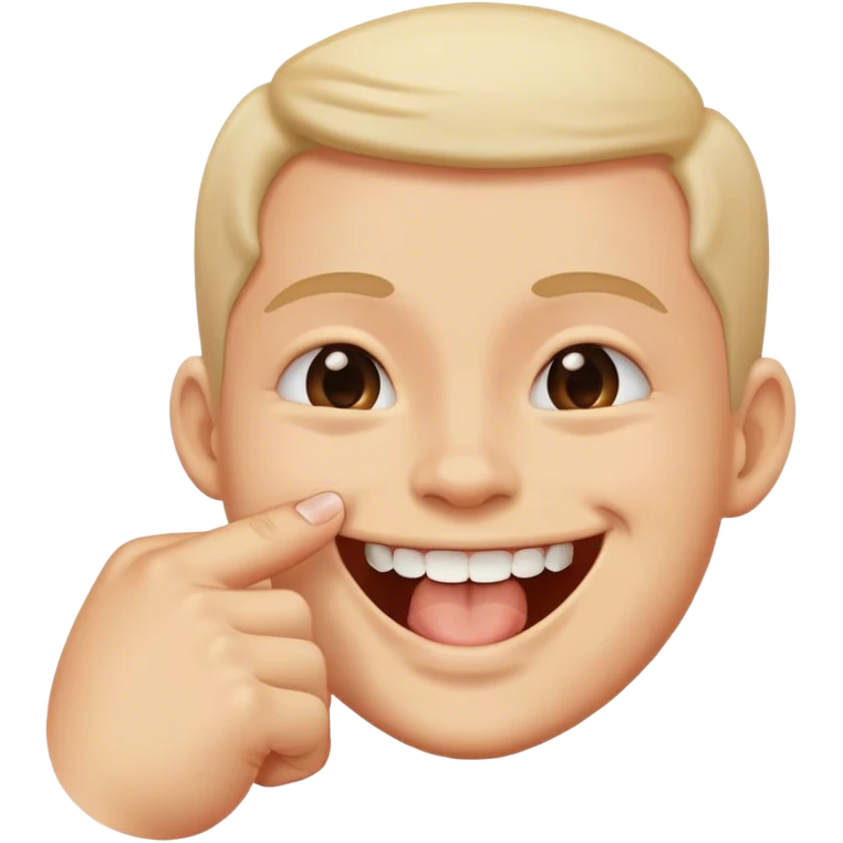 Emoji biting finger emoji