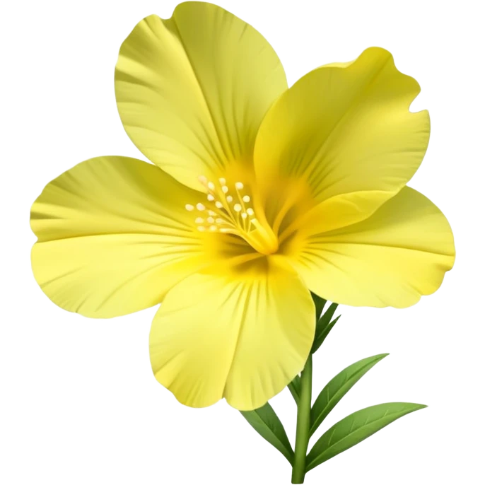 evening primrose flower single bloom emoji
