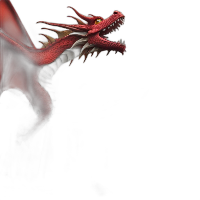 Dragon flying over Marina Bay sands  emoji