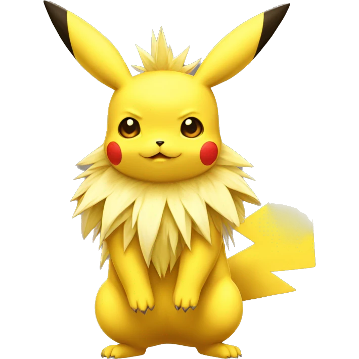 Pikachu-Jolteon full body emoji