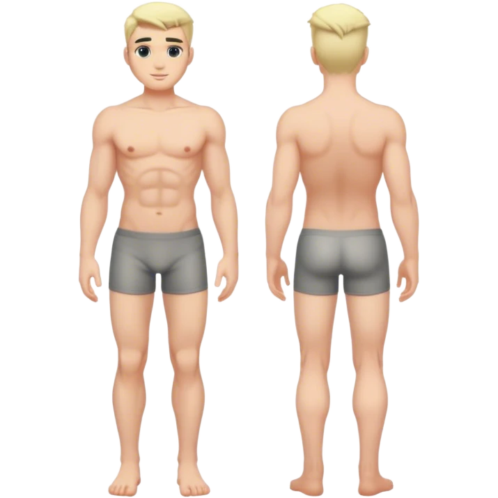 full body modern male human character Konor emoji