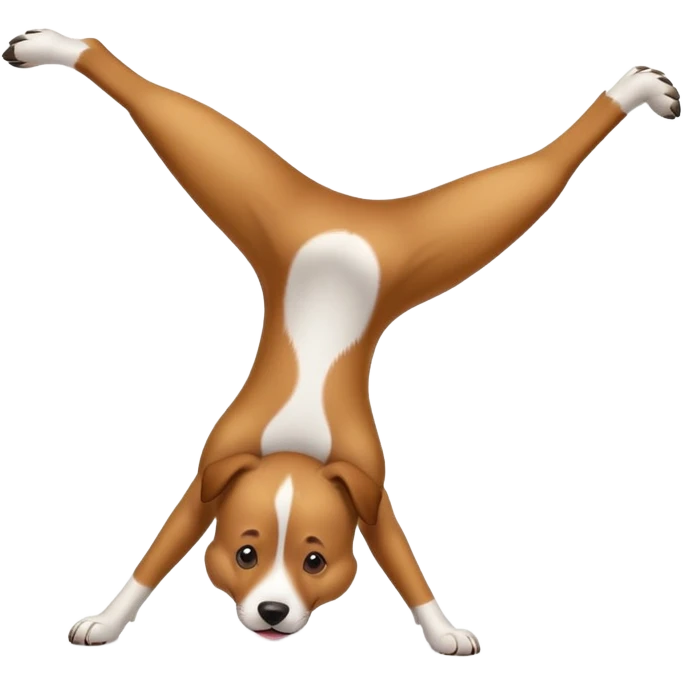 Handstand dog emoji