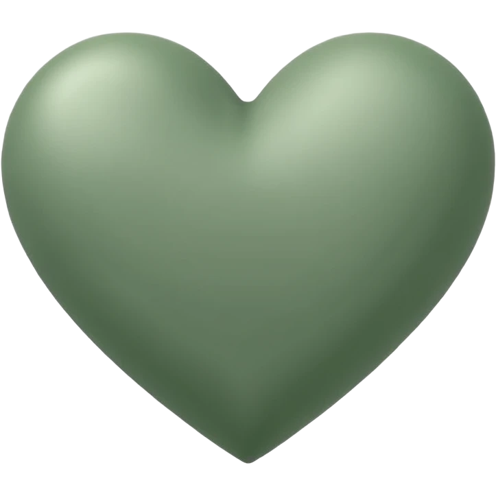 sage green heart emoji