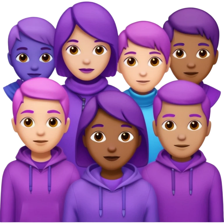 purple people group emoji