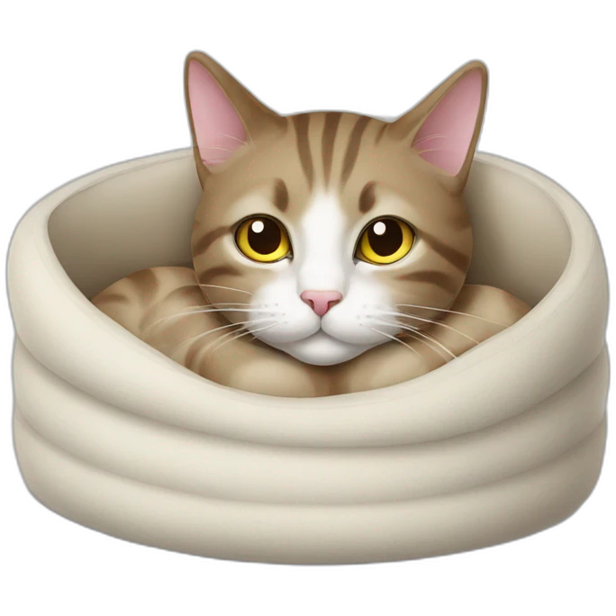 cat in ghe bed emoji