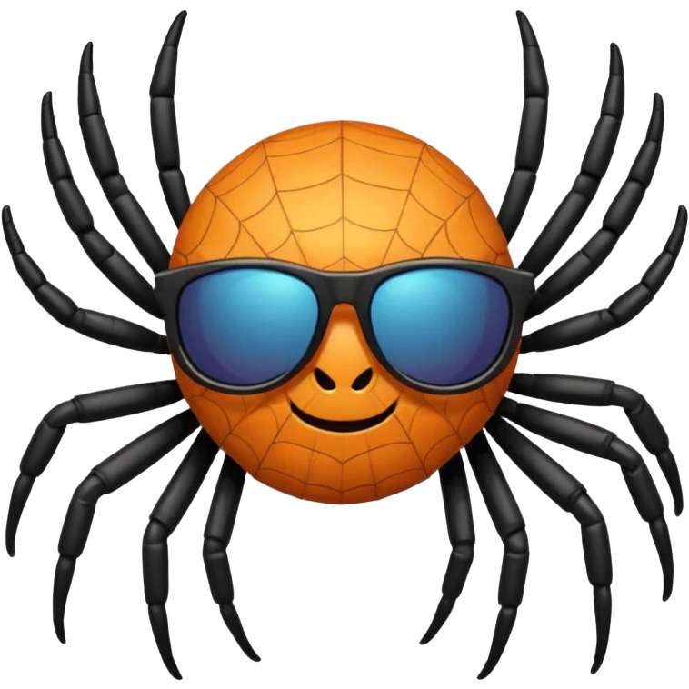 Spider with sunglasses  emoji