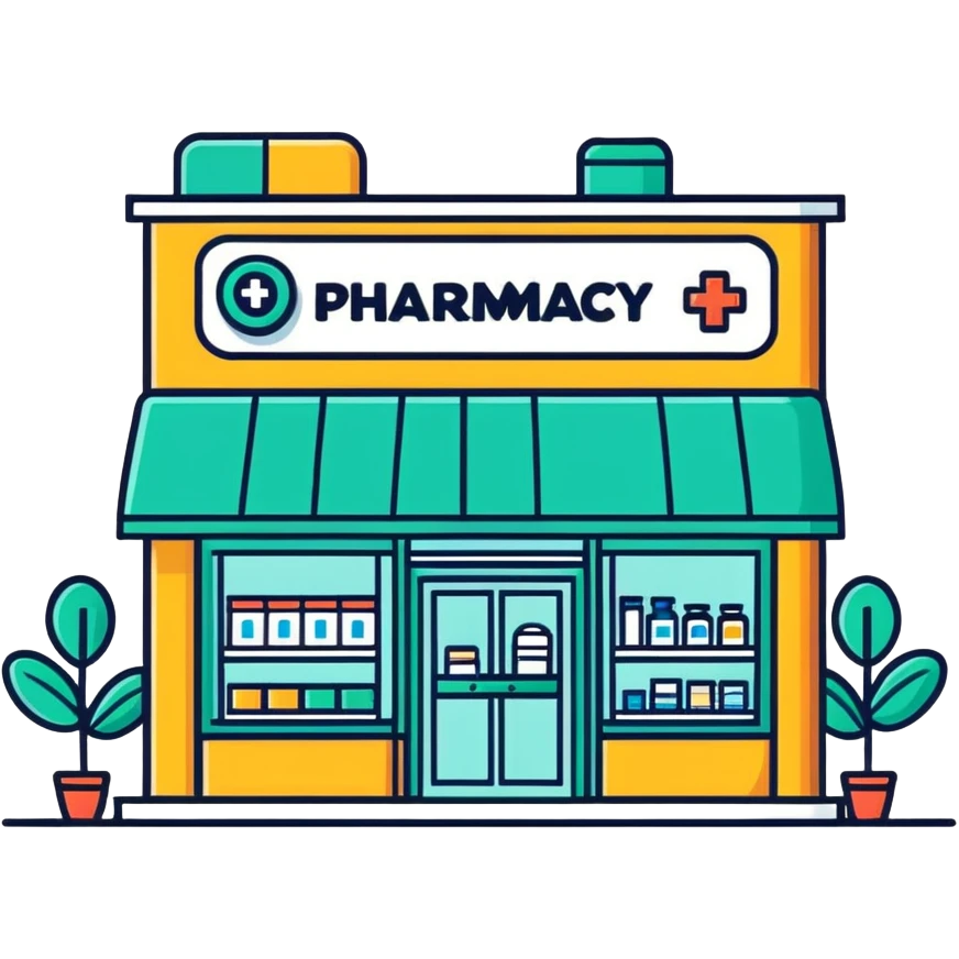 Pharmacy storefront emoji