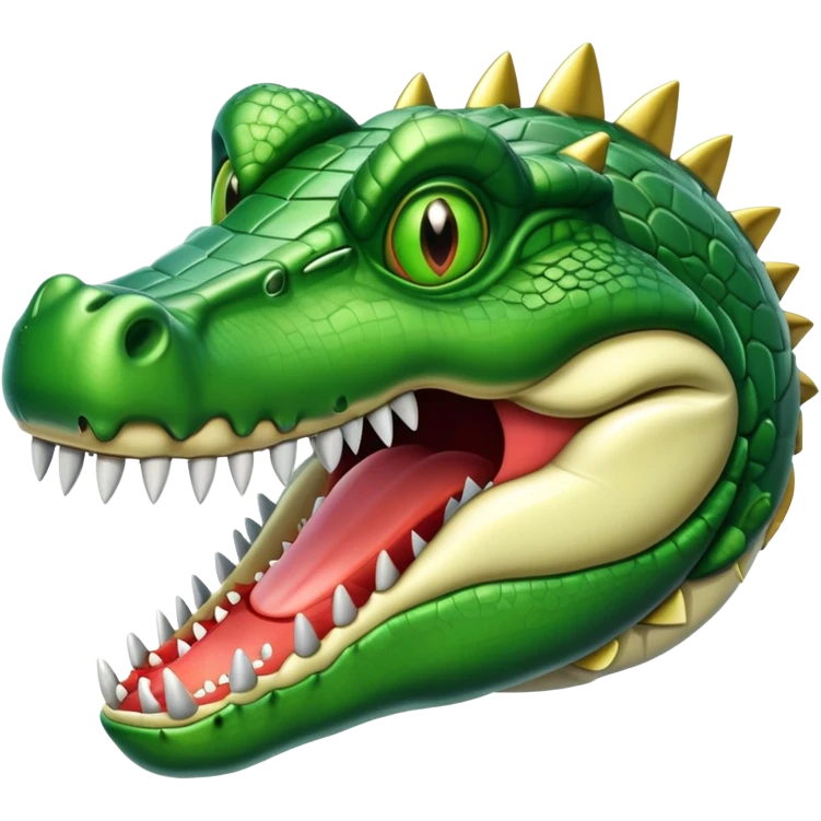 haz un emoji que sea de un avión de guerra pero que su cabeza sea la de un cocodrilo  emoji