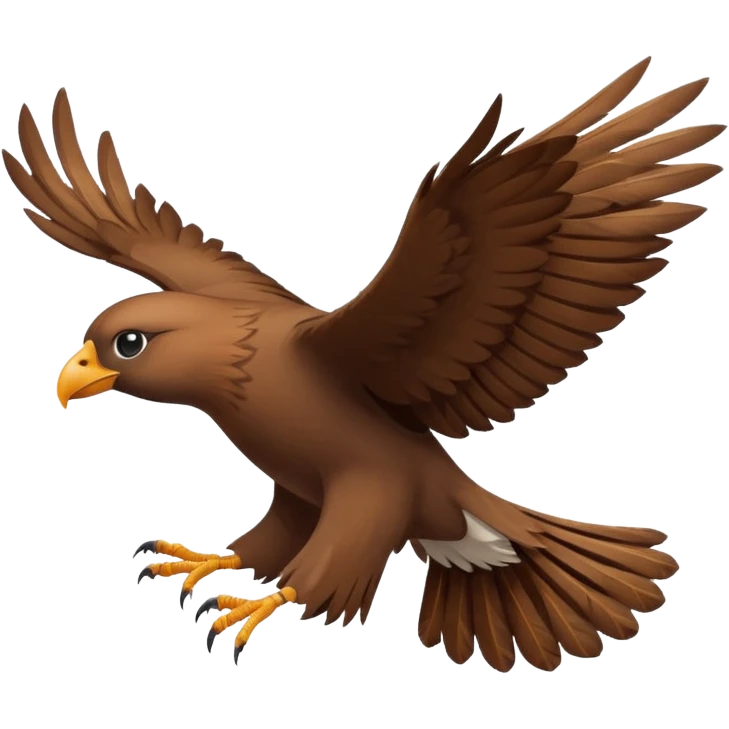 a bird in the wind emoji